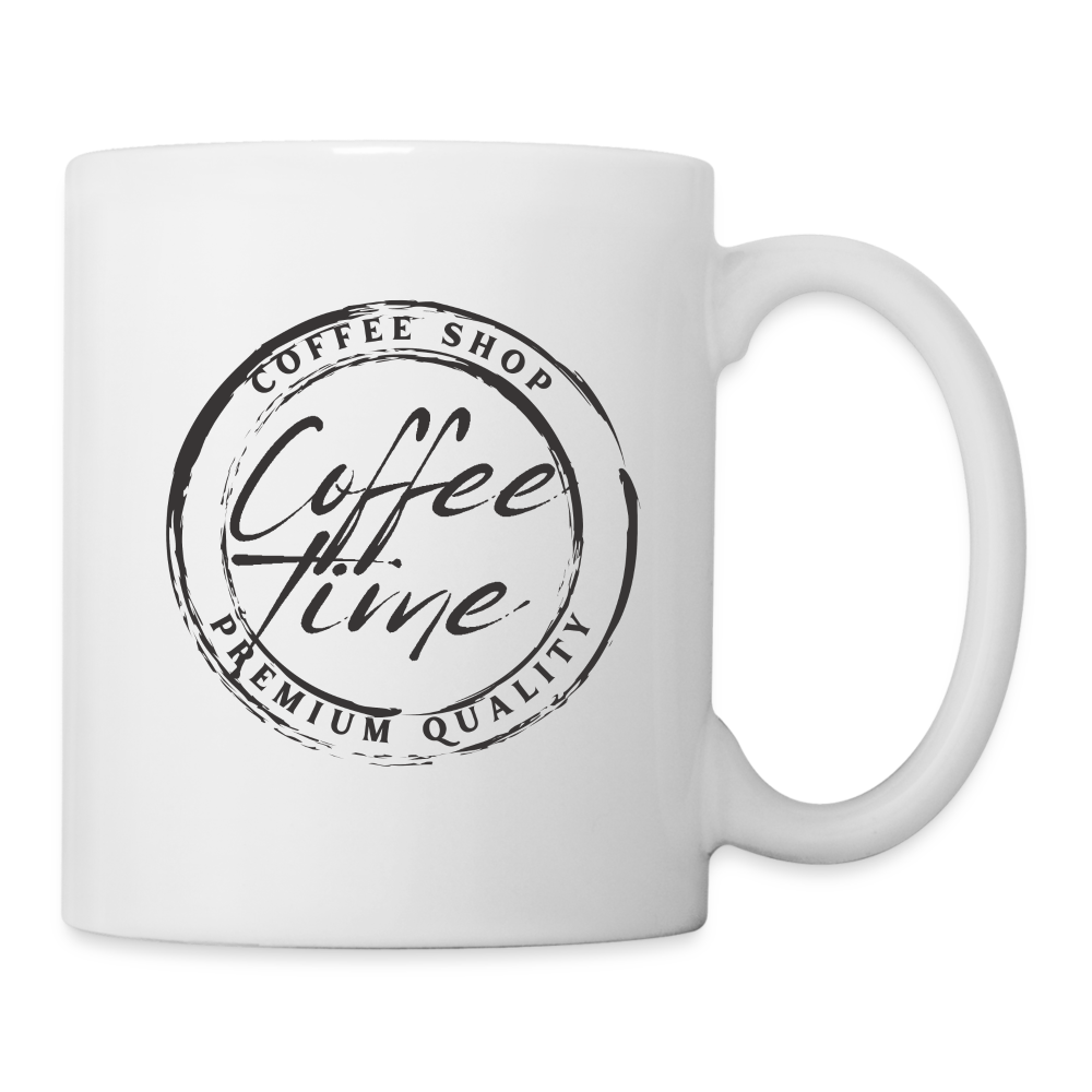 Tasse "Coffee time" - Weiß