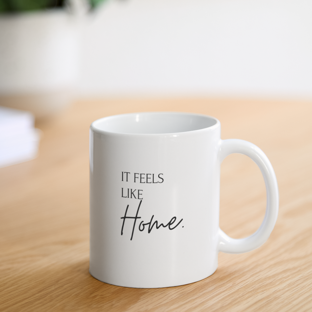 Tasse "it feels like home." - Weiß