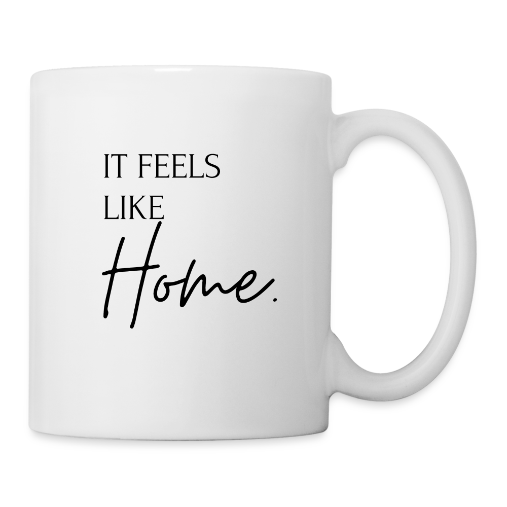 Tasse "it feels like home." - Weiß