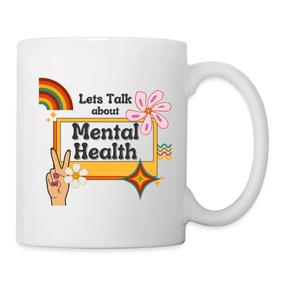 Tasse "Lets Talk about Mental Health" - Weiß