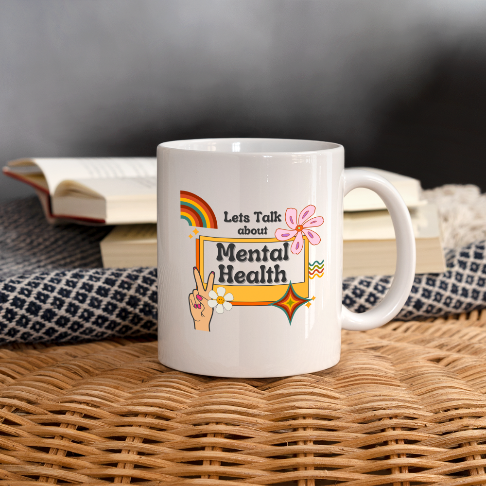 Tasse "Lets Talk about Mental Health" - Weiß