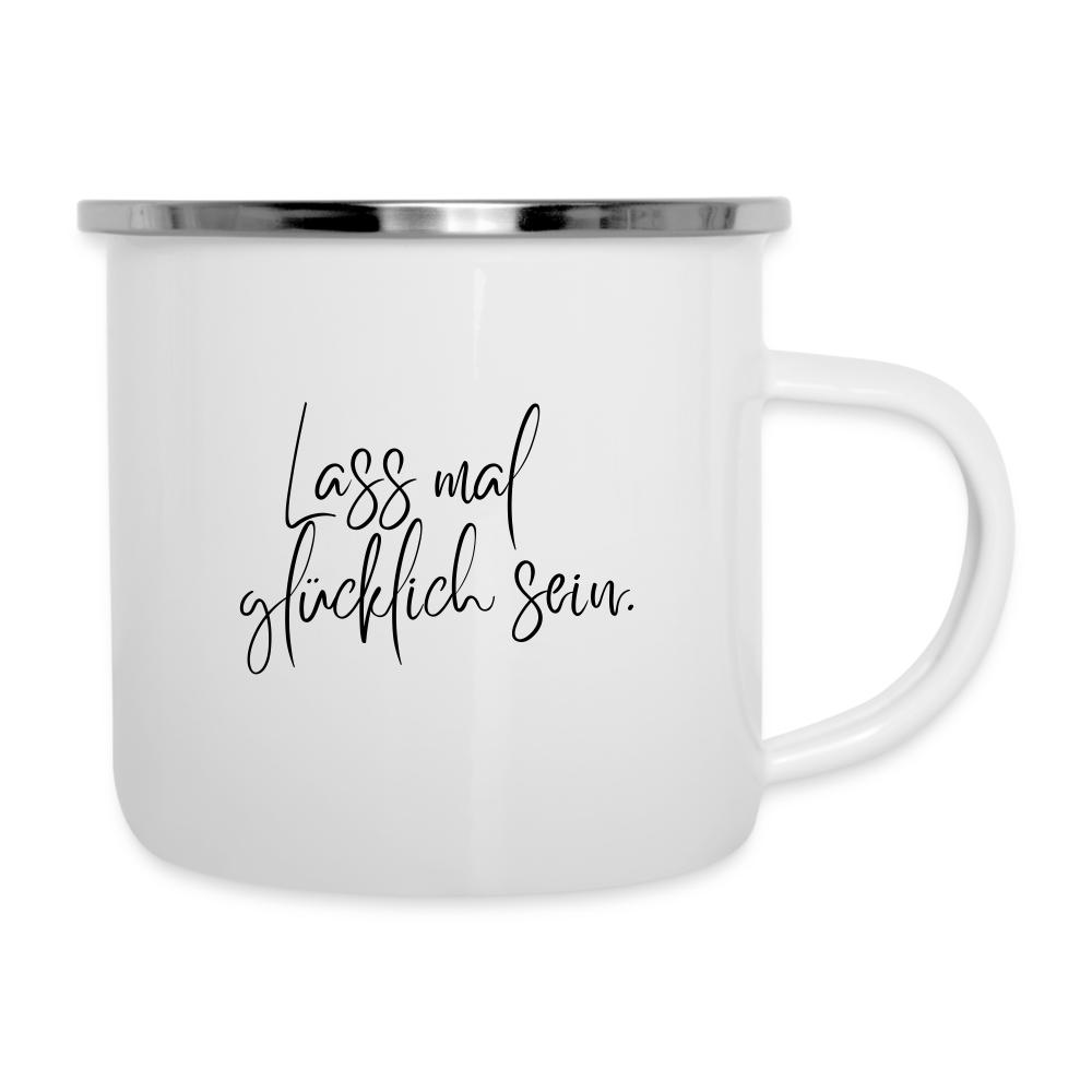 Emaille-Tasse - Weiß