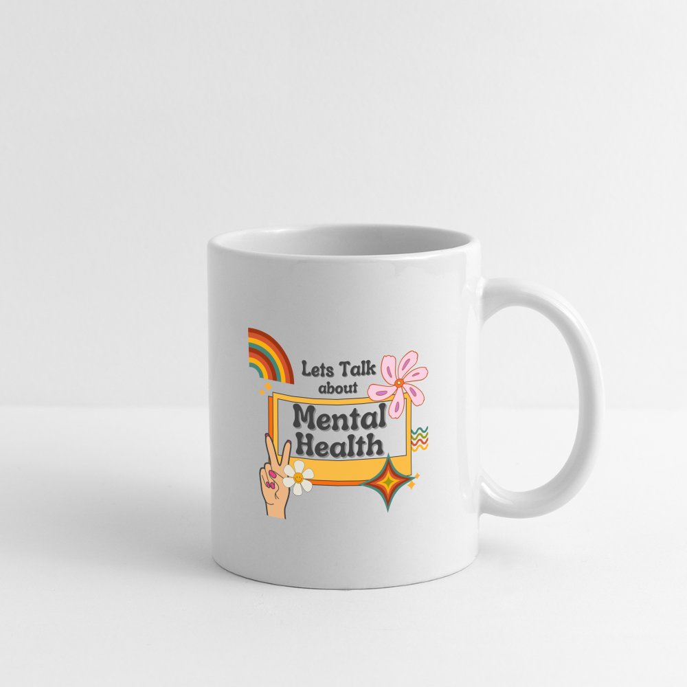 Tasse "Lets Talk about Mental Health" - Weiß