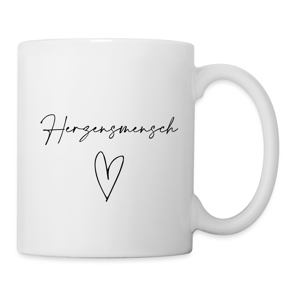 Tasse "Herzensmensch" - Weiß