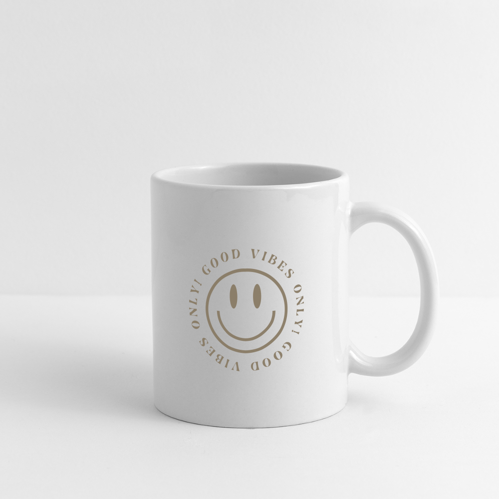 Tasse "good vibes only!" - Weiß